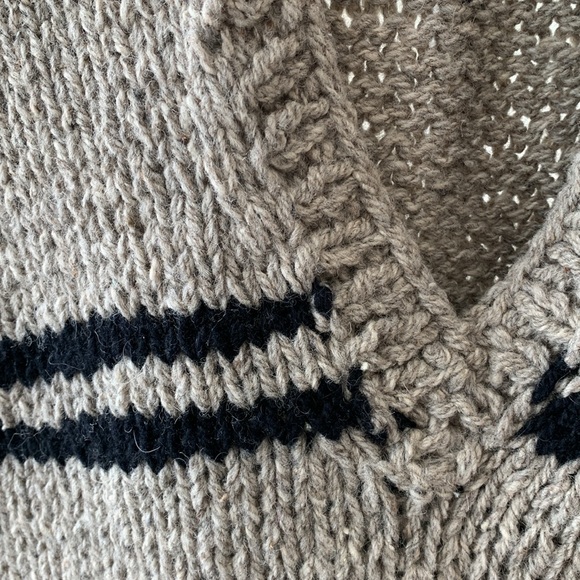 Vintage handmade chunky knit vest eclectic grandpa academic preppy scandi girl - Picture 2 of 3